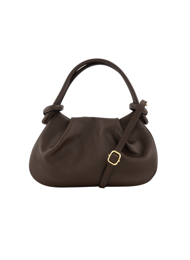 Jewelz tas Lucca Classic Grain Donkerbruin/Goudkleurig
