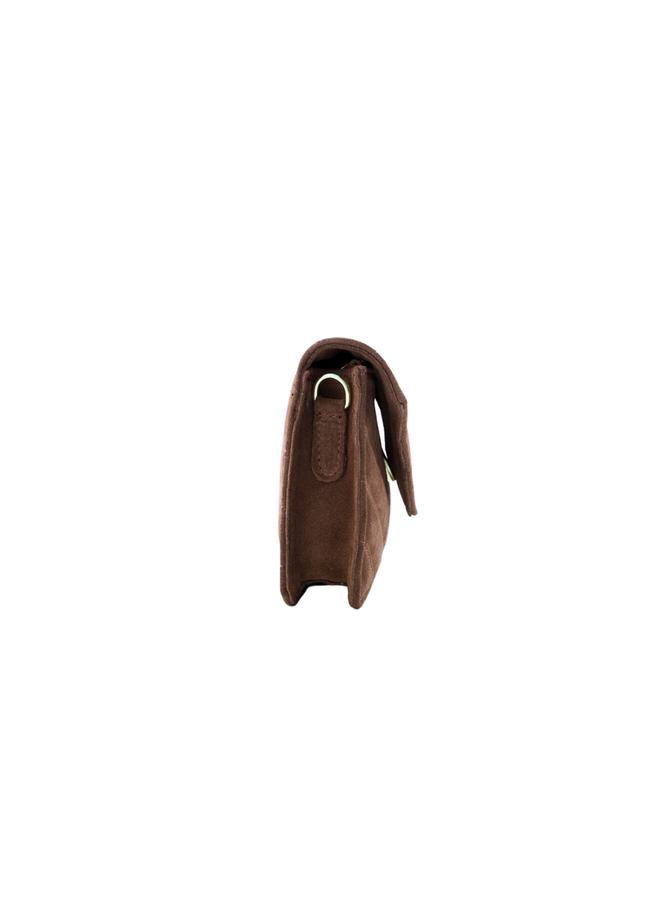 Jewelz tas Laurie Suède Taupe/Goudkleurig