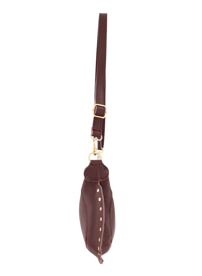 Jewelz tas Monica Classic Grain Bordeaux/Goudkleurig