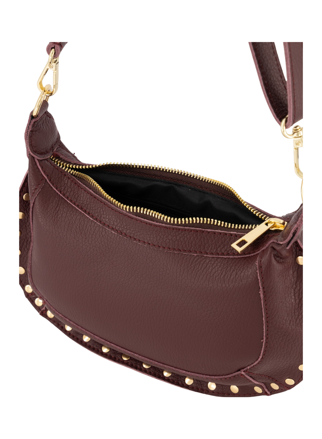Jewelz tas Monica Classic Grain Bordeaux/Goudkleurig