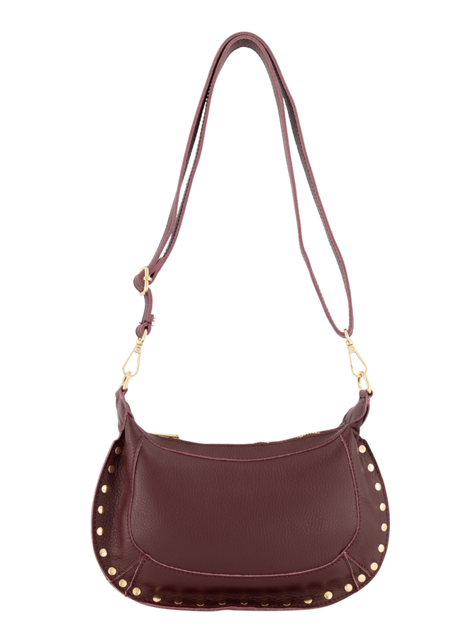 Jewelz tas Monica Classic Grain Bordeaux/Goudkleurig