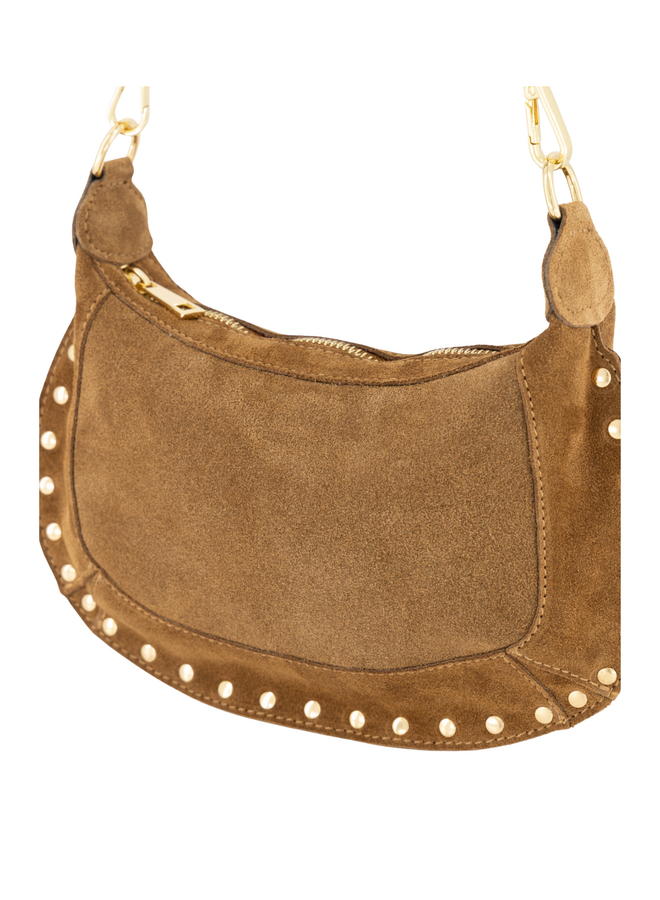 Jewelz tas Monica Suède Camel/Goudkleurig