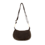 Jewelz tas Monica Suède Donkerbruin/Goudkleurig