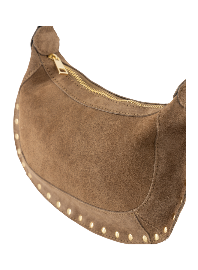 Jewelz tas Monica Suède Taupe/Goudkleurig