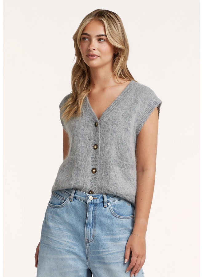 Vest Fauve Grey Melange