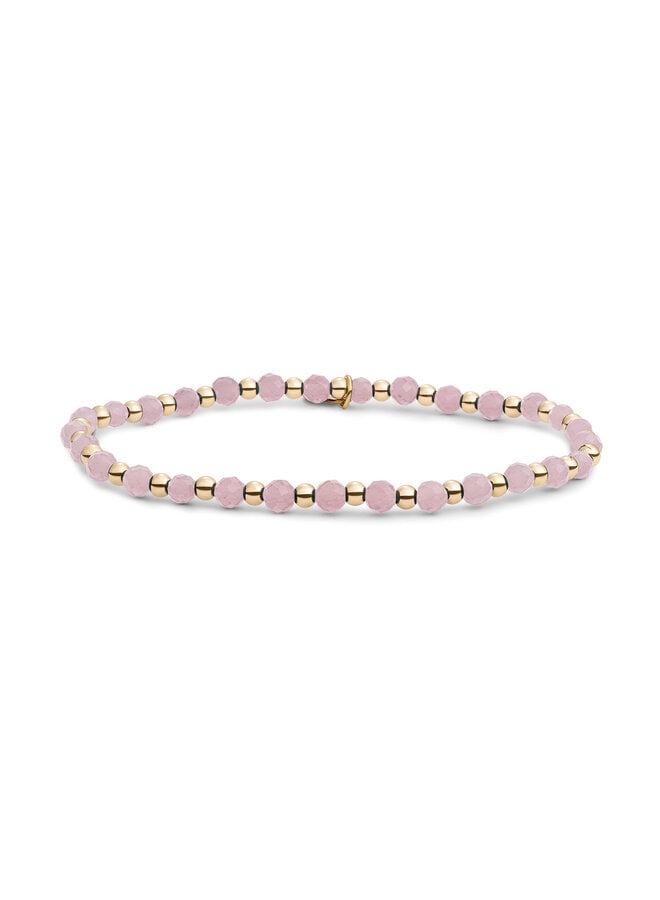 Sparkling Jewels armband Interstellar Pink Opalite Goudkleurig