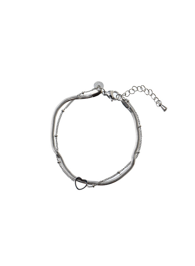 Day & Eve armband B66401-1 Zilverkleurig