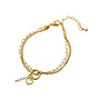 Day & Eve armband B66429-2 Goudkleurig