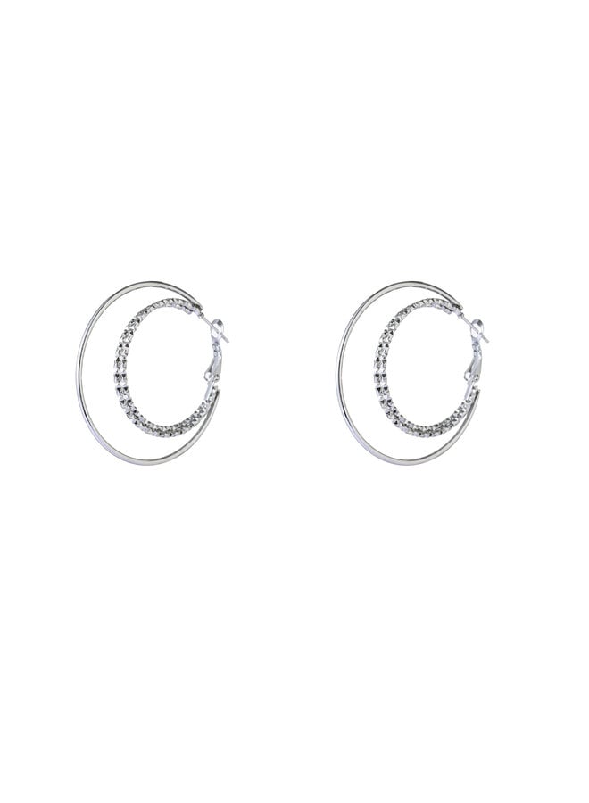 Day & Eve oorbellen E66077-1 Zilverkleurig