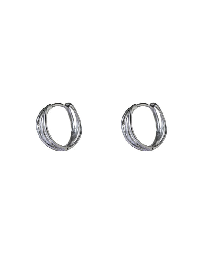 Day & Eve oorbellen E66190-1 Zilverkleurig