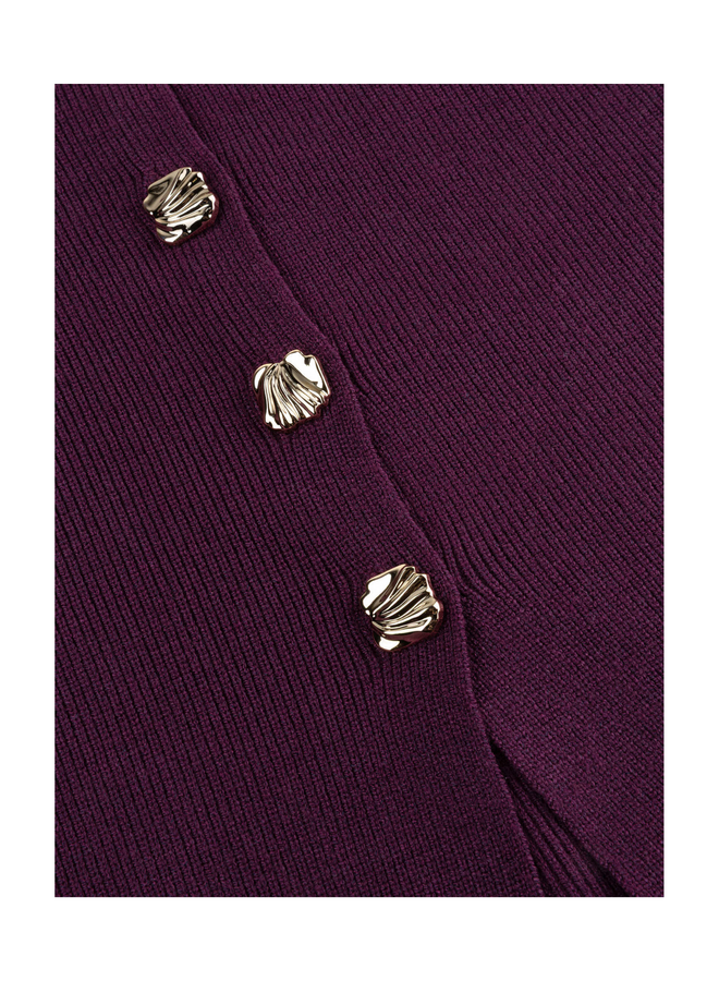 Vest Daisy Plum
