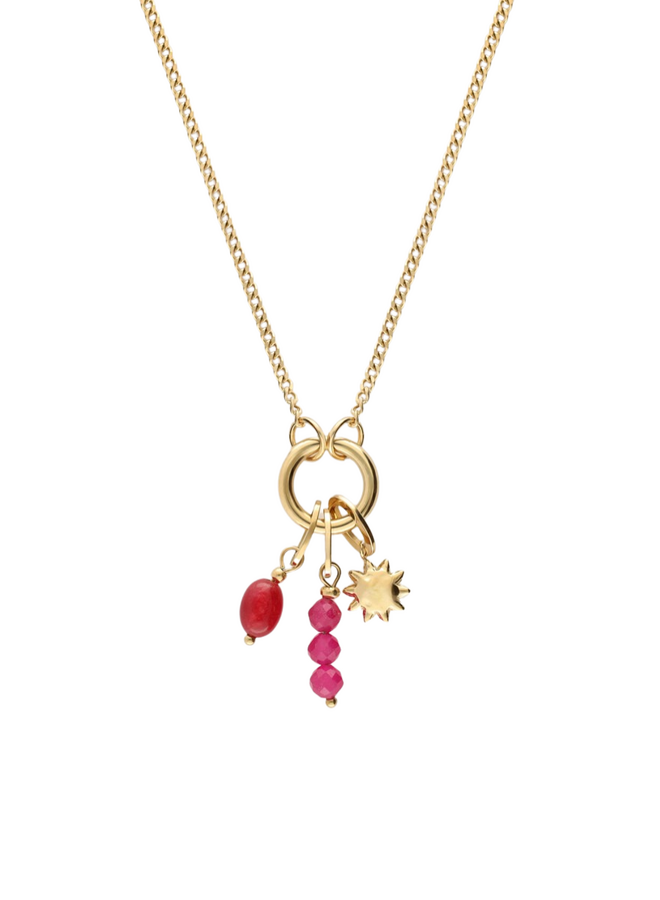 My Jewellery ketting Sunrocks Zon Roze/Goudkleurig