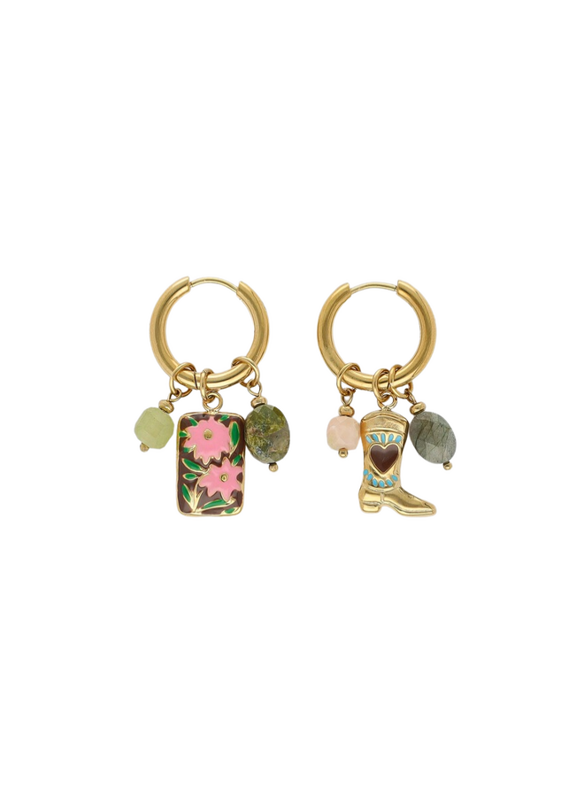 My Jewellery oorbellen Fortune Western Goudkleurig