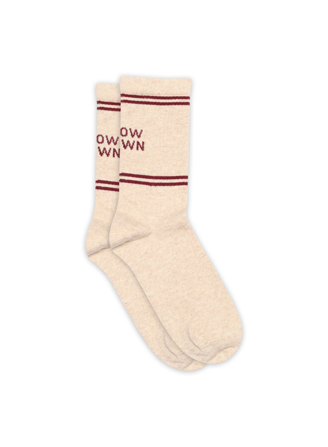 MP Denmark sokken Mia Beige Melange