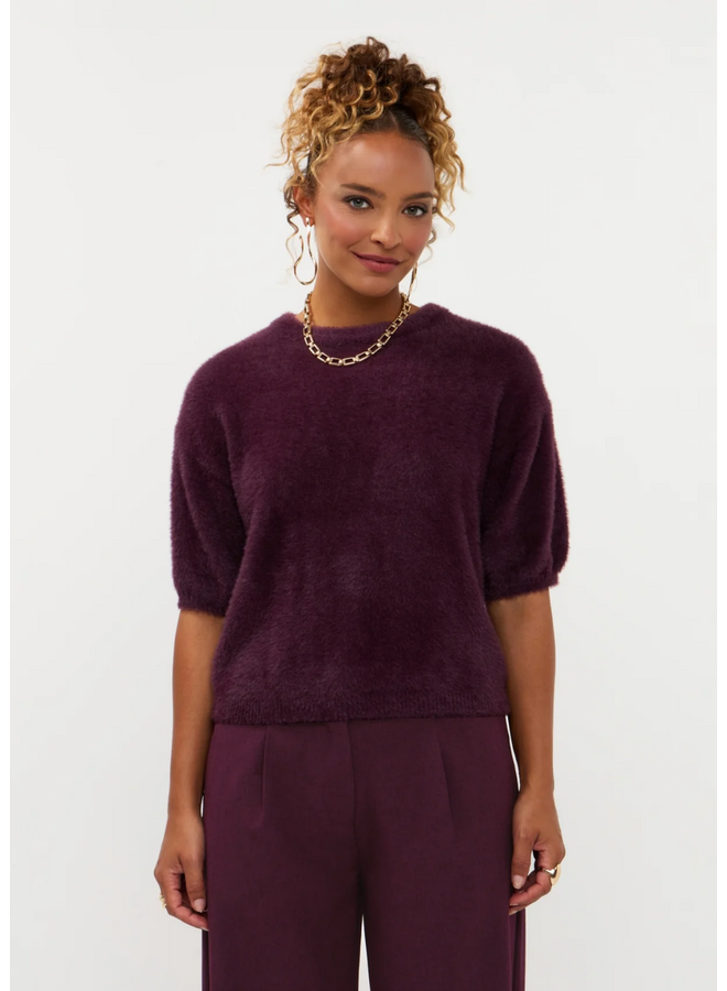 Top Mary Aubergine