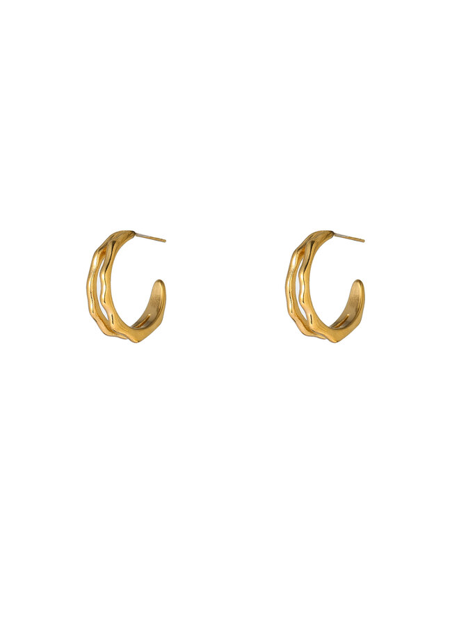 Day & Eve oorbellen E66061-2 Goudkleurig