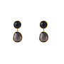 Day & Eve oorbellen E66158-1 Bruin/Goudkleurig