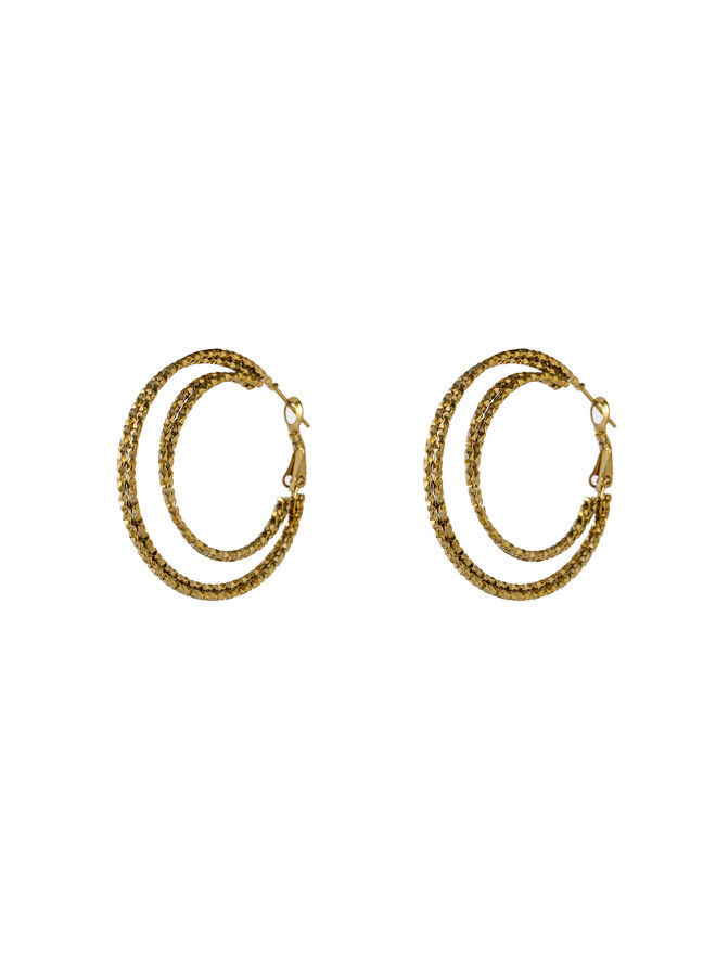 Day & Eve oorbellen E66076-2 Goudkleurig