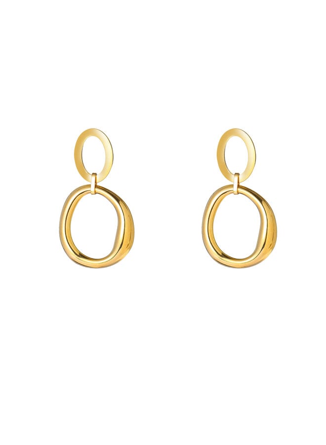 Day & Eve oorbellen E66082-2 Goudkleurig