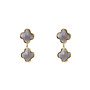 Day & Eve oorbellen E66156-1 Taupe/Goudkleurig