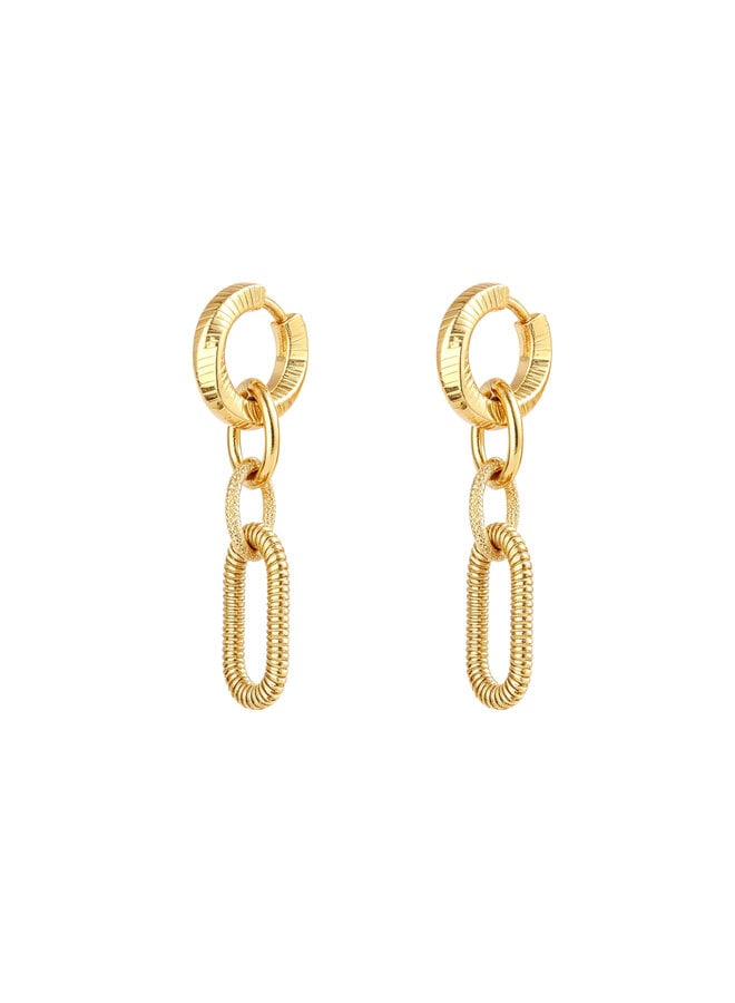 Day & Eve oorbellen E66316-2 Goudkleurig