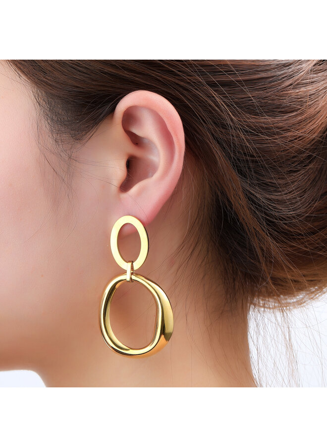 Day & Eve oorbellen E66082-2 Goudkleurig