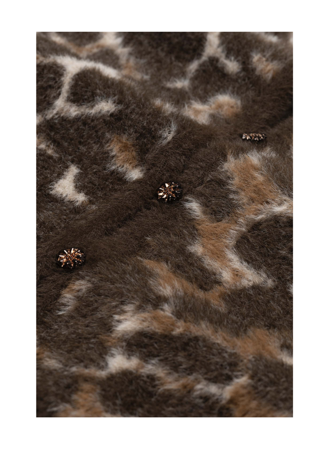Vest Henry Brown Inky Leopard