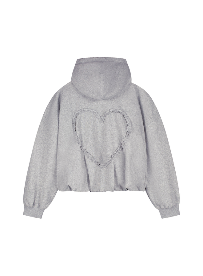 Hoodie Bubble Grey Melange