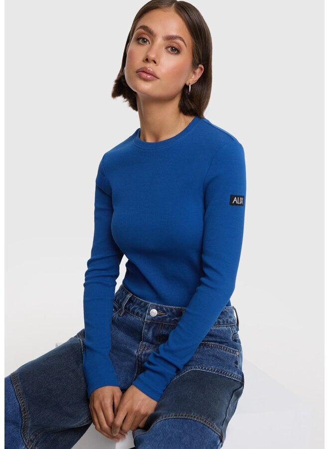 Top Knitted Rib Dark Blue