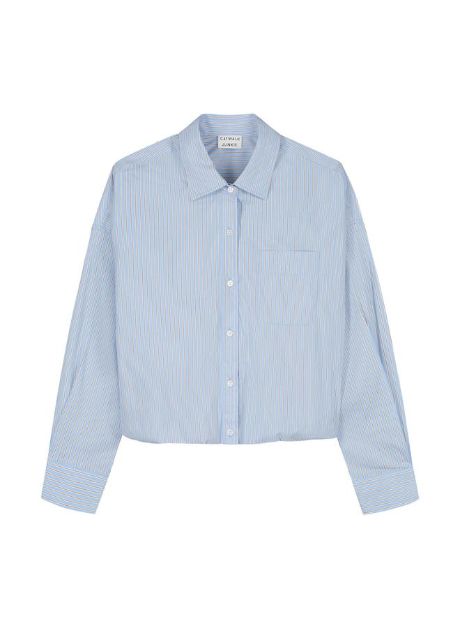 Blouse Tuck In Blue
