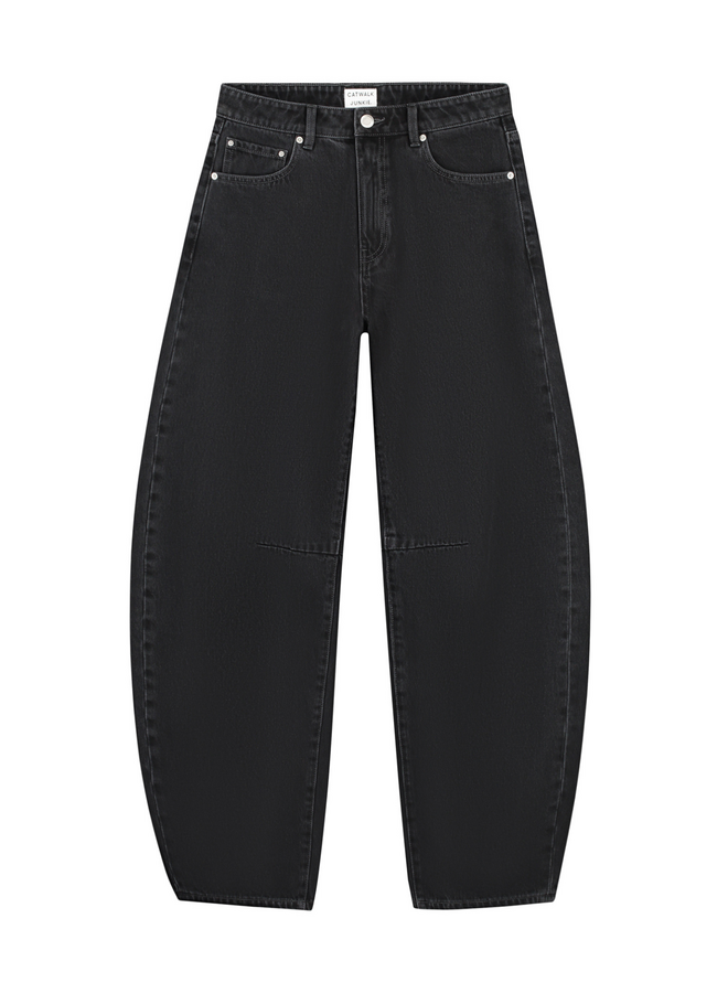 Jeans Bold Barrel Fit Washed Black
