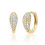 Sparkling Jewels creolen Bold Fuse Small Huggies CZ Goudkleurig