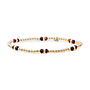 Sparkling Jewels armband Double Reverse Red Tiger Eye Goudkleurig