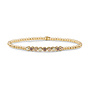 Sparkling Jewels armband Crystal Tube Multi CZ Goudkleurig