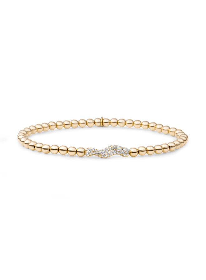 Sparkling Jewels armband Pave Twirl Goudkleurig