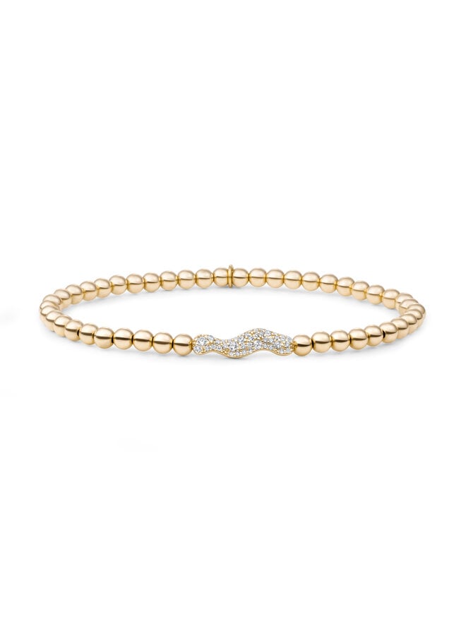 Sparkling Jewels armband Pave Twirl Goudkleurig