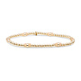 Sparkling Jewels armband Double Reverse Buttery Jade Goudkleurig