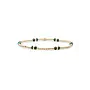 Sparkling Jewels armband Double Reverse Malachite Goudkleurig