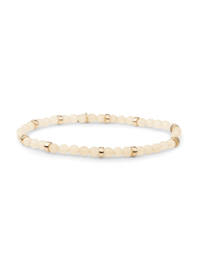 Sparkling Jewels armband Roundel Interstellar Buttery Jade Goudkleurig
