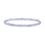 Sparkling Jewels armband Roundel Interstellar Ice Blue Quartz Goudkleurig