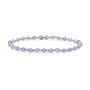 Sparkling Jewels armband Interstellar Ice Blue Quartz Goudkleurig