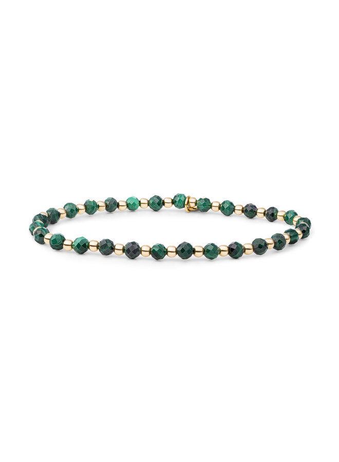 Sparkling Jewels armband Interstellar Malachite Goudkleurig
