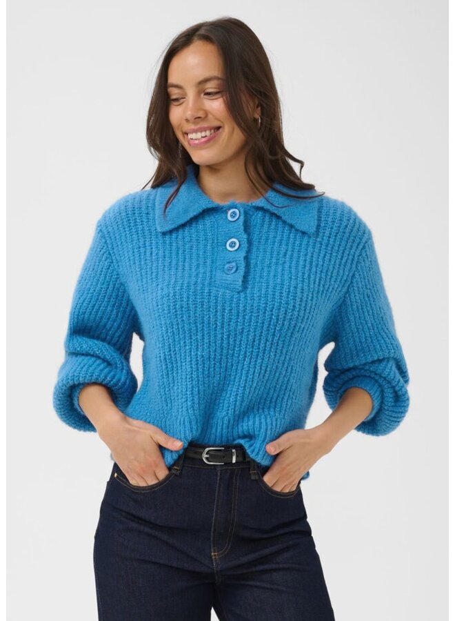 Trui TabbathaSZ Polo Lichen Blue Melange