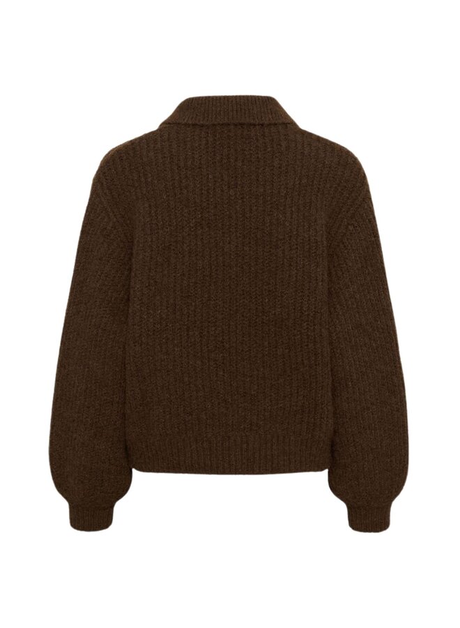 Trui TabbathaSZ Polo Dark Earth Melange