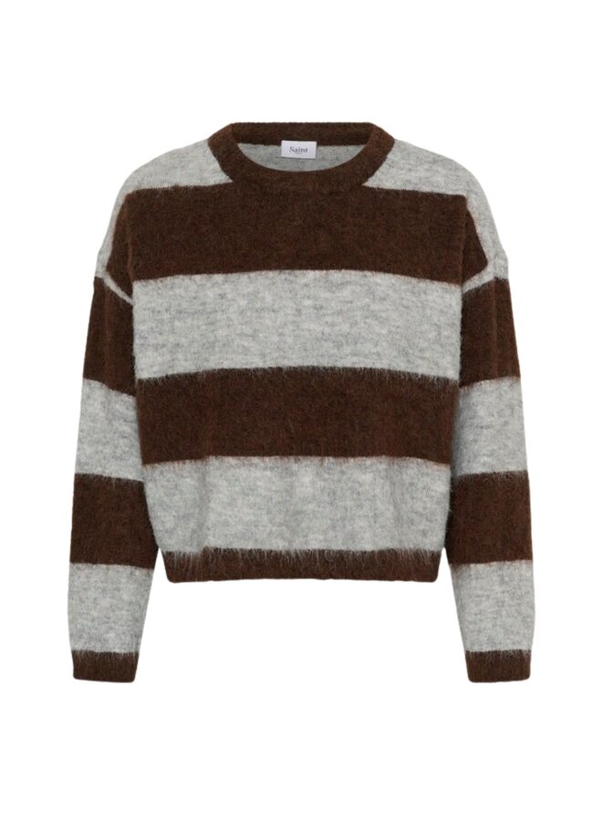 Trui TayzieSZ Chocolate Grey Melange