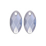 Sparkling Jewels oorbel Edelstenen Leaf Ice Blue Quartz