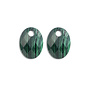 Sparkling Jewels oorbel Edelstenen Medium Oval Malachite