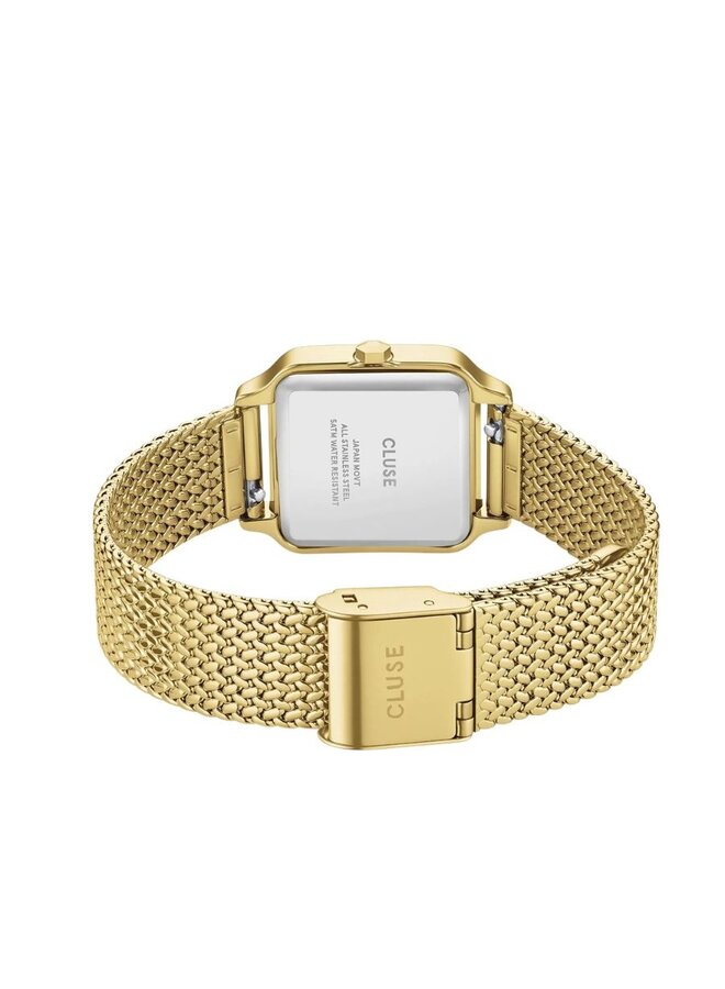 CLUSE horloge Gracieuse Petite Mesh Goudkleurig/Brown