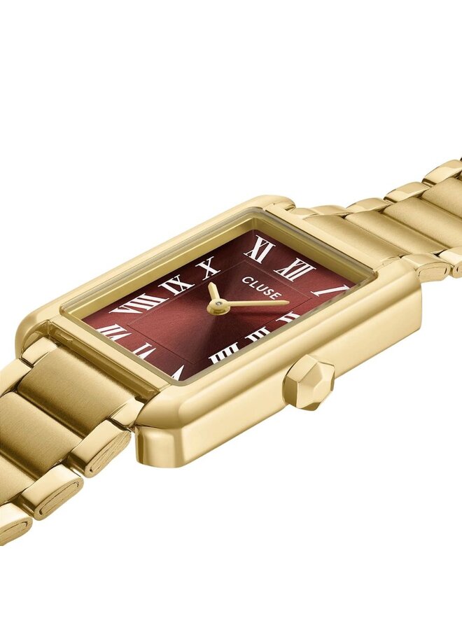 CLUSE horloge Belisenna Goudkleurig/Mocha
