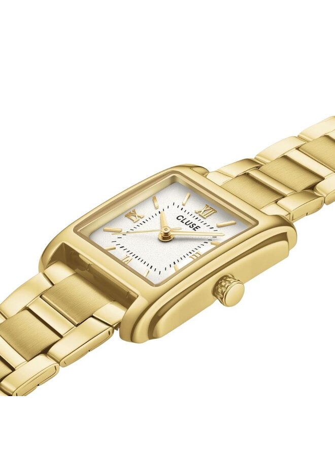 CLUSE horloge Anglee Goudkleurig/Wit